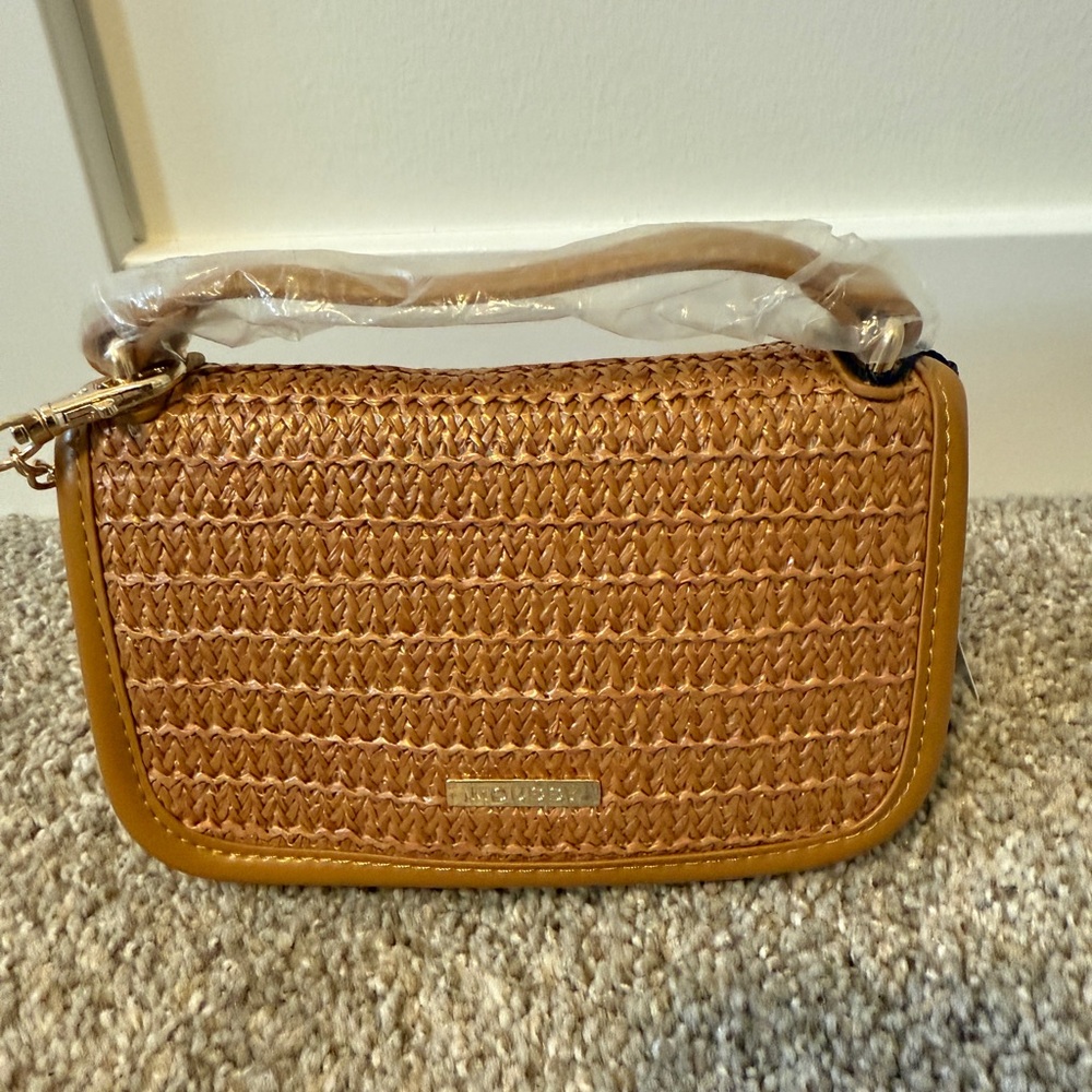 New Japan Moussy Brown Woven Handbag